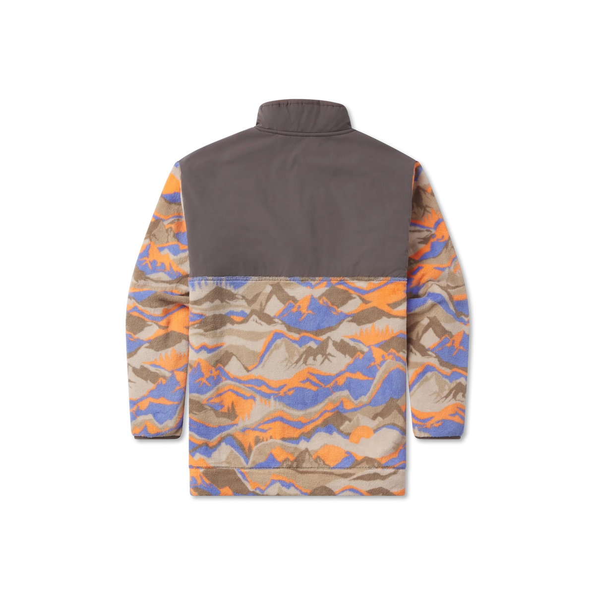 Tonopah Printed Pullover in Burnt Taupe & Royal Blue