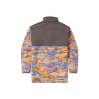 Tonopah Printed Pullover in Burnt Taupe & Royal Blue