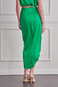 Women's Kelly Green Wrap Skirt Do+Be - SoCo Hernando