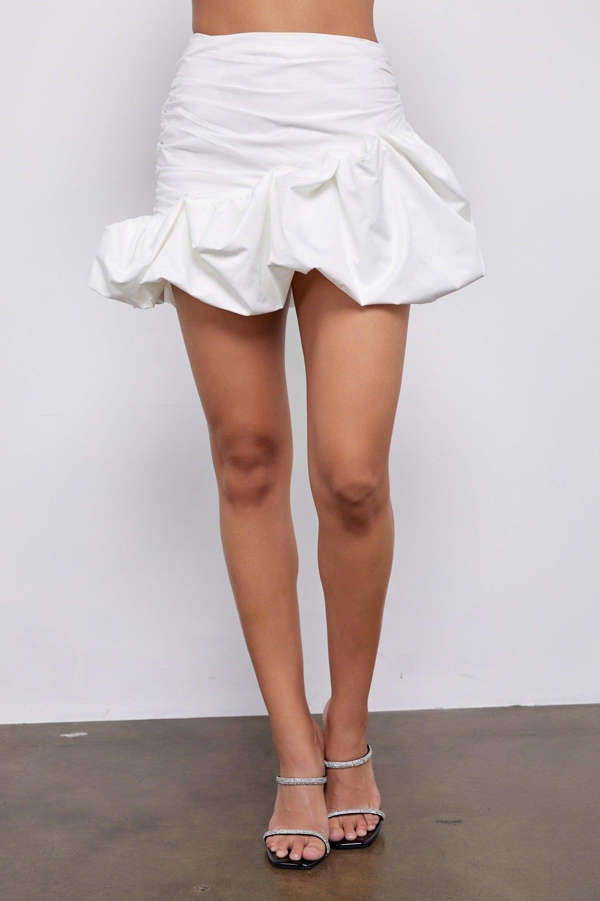 Women's Off White Ruffle Skirt - SoCo Hernando