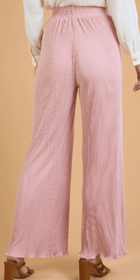 Women's Blush Pleated Pants- Pink - SoCo Hernando